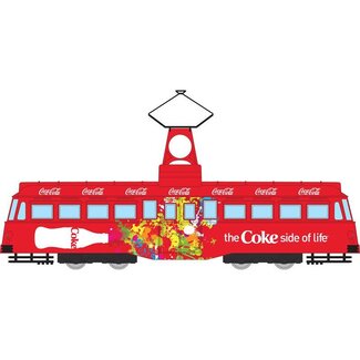 CORGI CORGI COCA COLA SINGLE DECKER TRAM- COKE SIDE OF LIFE