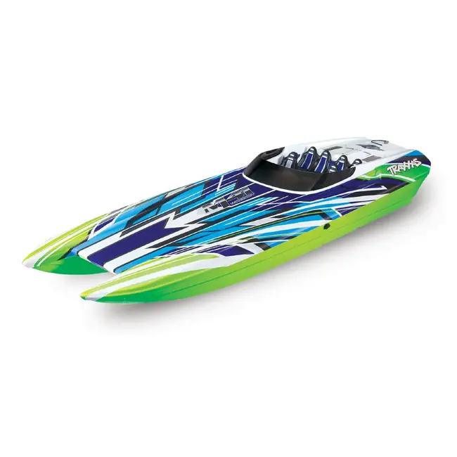TRAXXAS DCB M41 WIDEBODY: BRUSHLESS 40' RACE BOAT TQI - GREEN