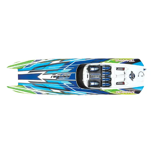 TRAXXAS DCB M41 WIDEBODY: BRUSHLESS 40' RACE BOAT TQI - GREEN