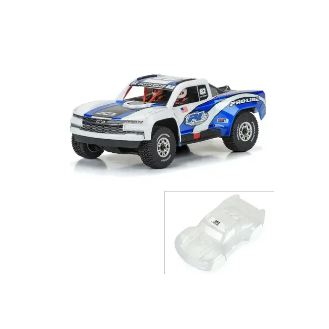 Proline Pre-Cut 2019 Chevy Silverado Clear Trophy Truck Body, Arrma Mojave
