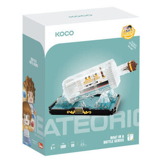 KOCO KOCO 03001 BOAT IN A BOTTLE SERIES TITANIC SHIP 918 PIECE BUILDING BLOCK KIT
