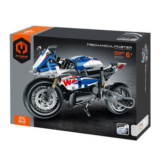 IM MASTER iM.Master - Motorbike Blue + White- 542 Pieces NO.6834