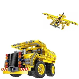 IM MASTER IM.Master #6802 2-in-1 Transmission Structure - Dump Truck And Aircraft (342PCS)