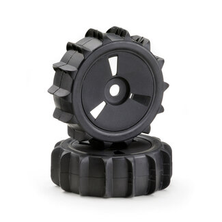 ABSIMA Absima Wheel Set Buggy Disc "Sand Paddle" black 1:8 (2)