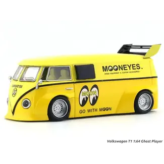 GHOST PLAYER GHOST PLAYER Volkswagen T1 Mooneyes yellow 1:64 Ghost Player diecast scale model GHOST PLAYER GHOST PLAYER Volkswagen T1 Mooneyes yellow 1:64 Ghost Player diecast scale model