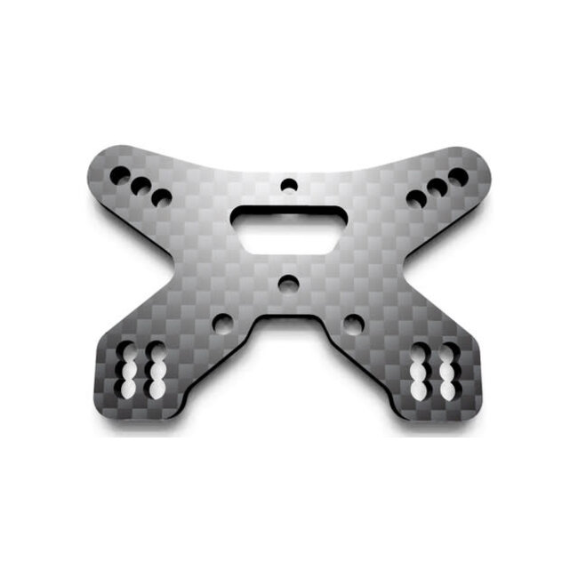 BEZERK B84 Shock Towers FRONT TOWER LRC OPTION 2 4.0mm Plain Weave Gloss