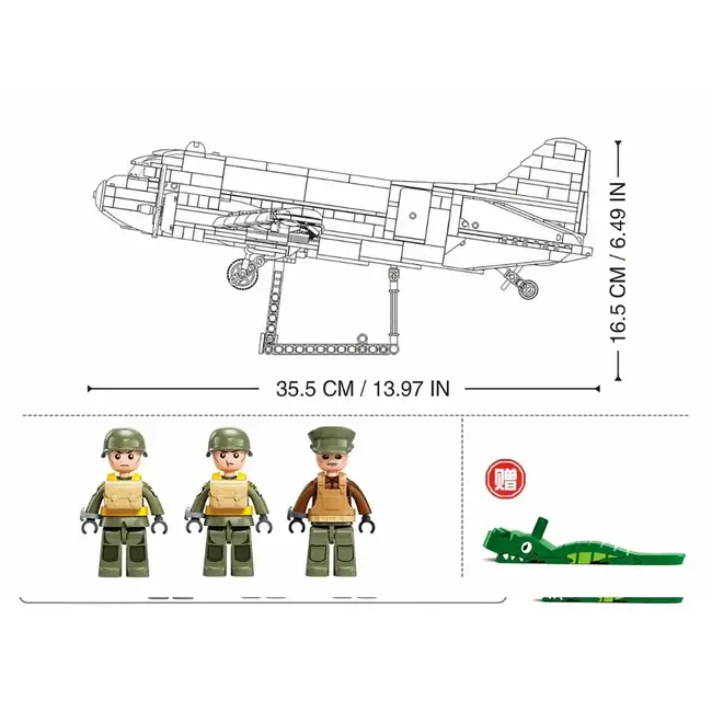 SLUBAN B1366 C-47-S AIRTRAIN