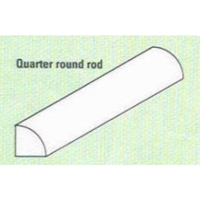 * EVERGREEN 1/4 ROUND .04 1.m