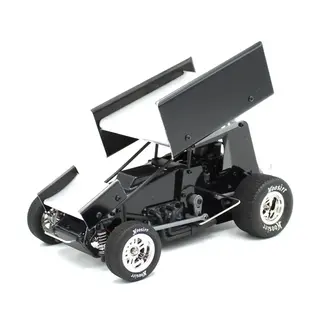 1RC 1RC Racing Sprint Car 4.0 1/18 Brushless RTR 2WD Oval Racer (Black) w/2.4GHz Radio, Battery & Charger