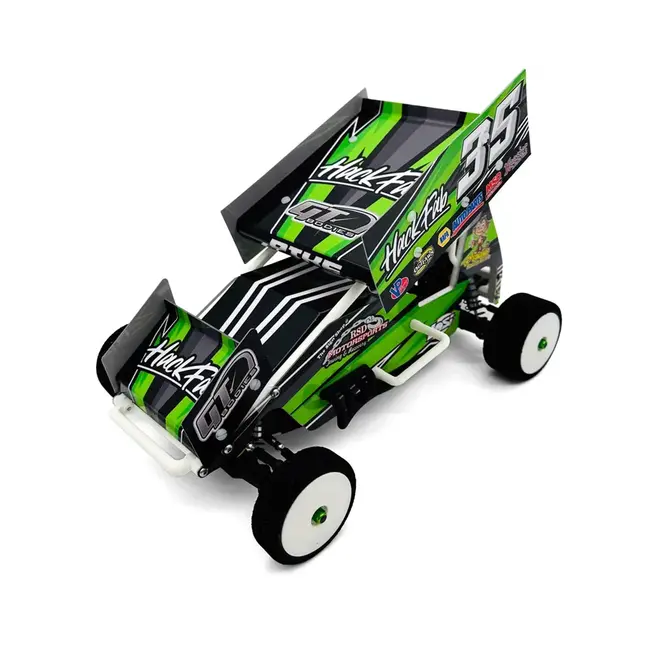 HackFab Losi Mini-B Bolt-On Sprint Car Lexan Body Kit (Clear)