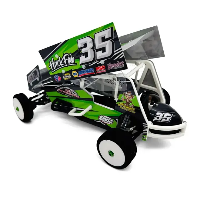 HackFab Losi Mini-B Bolt-On Sprint Car Lexan Body Kit (Clear)
