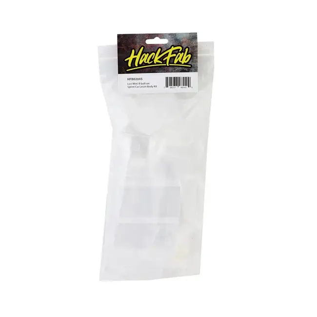 HackFab Losi Mini-B Bolt-On Sprint Car Lexan Body Kit (Clear)