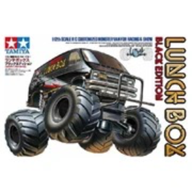 TAMIYA LUNCH BOX   BLACK EDITION  1/10 KIT  ESC INCLUDED. REQUIRES TX, RX, ESC, BATTERY CHARGER