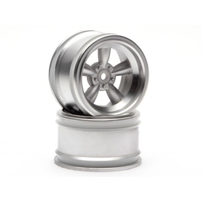 HPI Vintage 5 Spoke Wheel 31mm Rear Matt Chrome (6mm Offset) [3820]