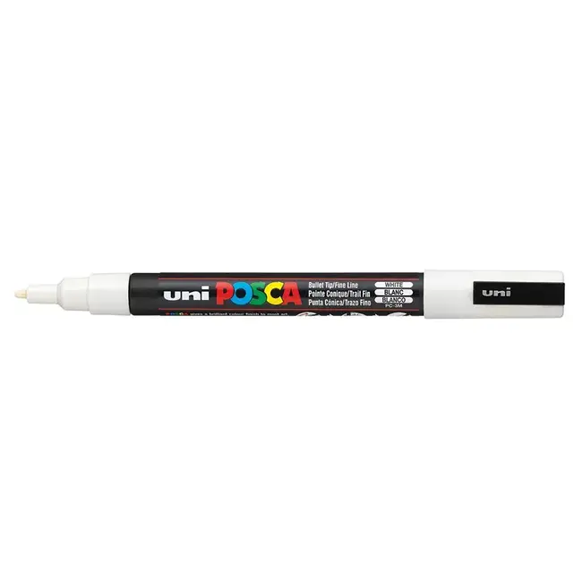 POSCA FINE BULLET TIP WHITE