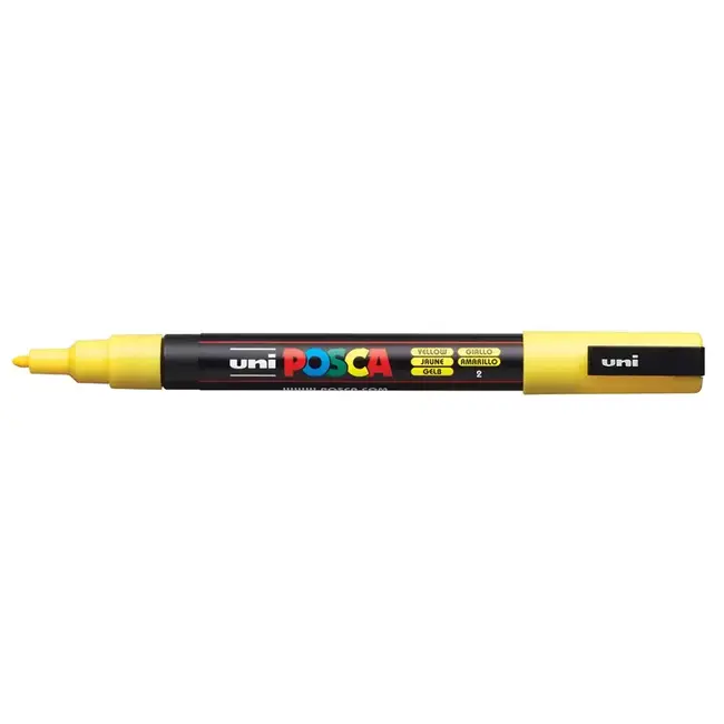 POSCA FINE BULLET TIP YELLOW