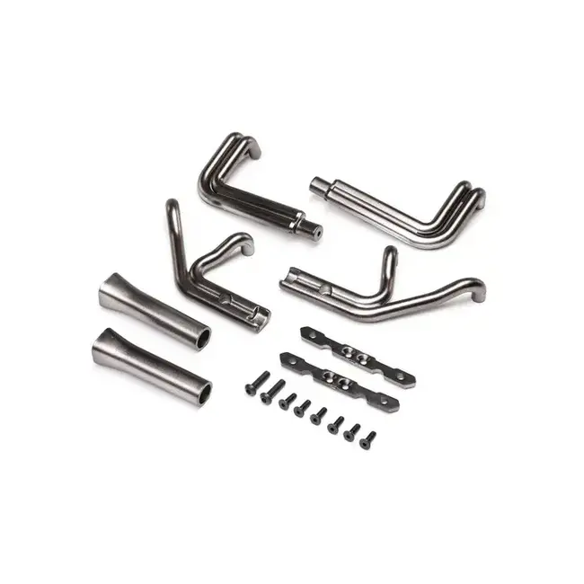 Losi Header Set, Blue Steel, 22S Sprint Car