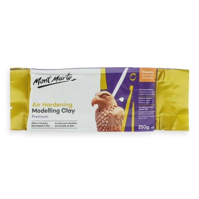 Mont Marte Air Hardening Modelling Clay - Terracotta 250g
