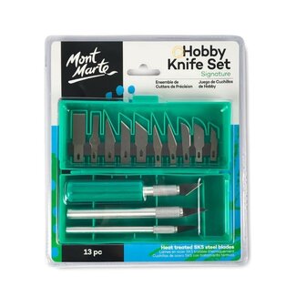 Monte Marte Mont Marte Hobby Knife Set SK5 Heat Treated Steel Blades 13pc