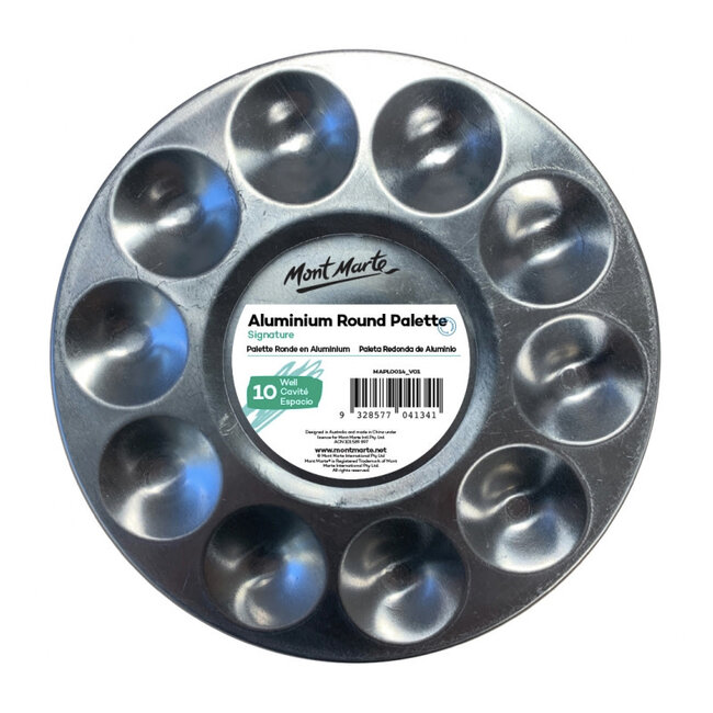 Mont Marte Palette - Round Aluminium 10 Well