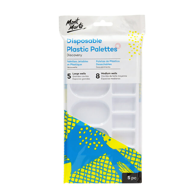 Mont Marte Palette - Disposable Plastic Palette 5pc