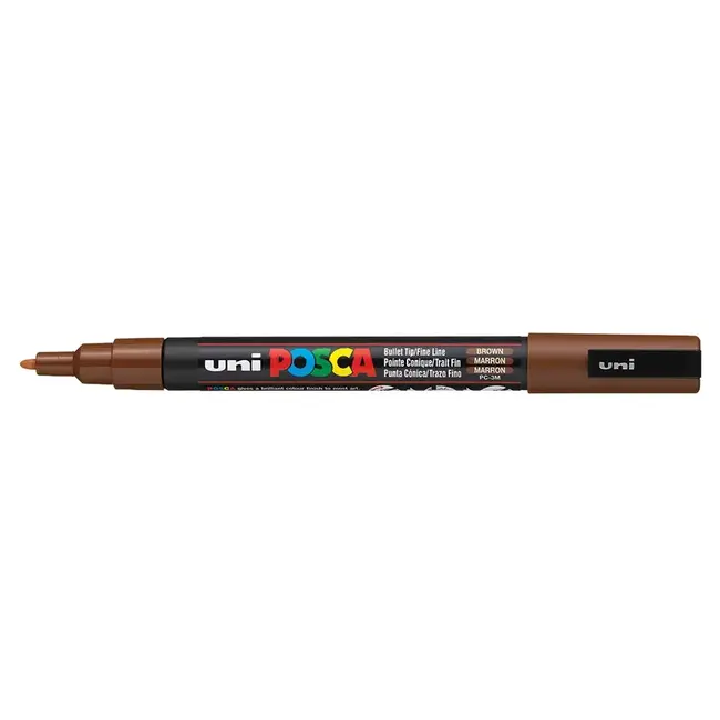 POSCA FINE BULLET TIP BROWN
