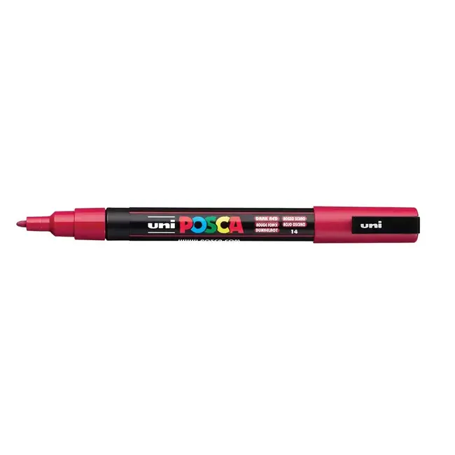 POSCA FINE BULLET TIP DARK RED