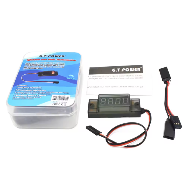 GT Power Ignition Mini Tachometer Works With RCEXL CDI