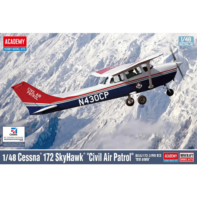 Academy 1/48 Cessna® 172 Skyhawk® ”Civil Air Patrol” Plastic Model Kit
