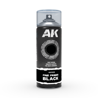 AK INTERACTIVE AK Interactive Fine Primer Black - Spray Paint 400ml