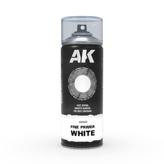 AK INTERACTIVE AK Interactive Fine Primer White - Spray Paint 400ml