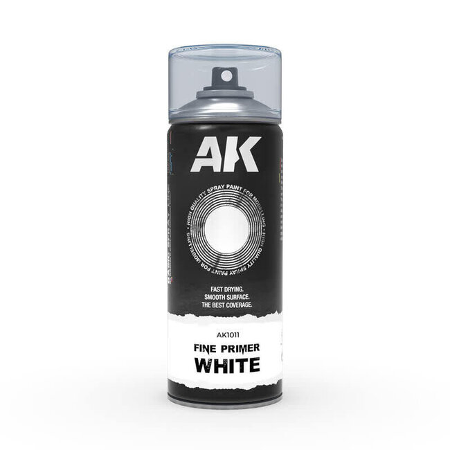 AK Interactive Fine Primer White - Spray Paint 400ml