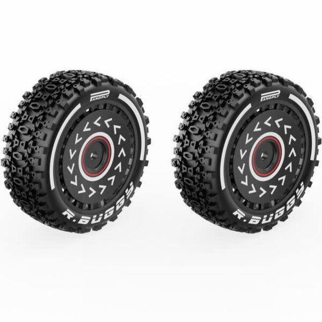 Rlaarlo R16109 Blue Front Assembled Tyre Set For X12S (2)