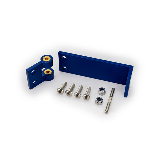 TRAXXAS BLUE ALUMINUM RUDDER MOUNT WITH HARDWARE