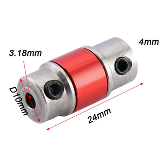 ACE ELASTIC  BOAT UNIVERSAL SHAFT 3.17mm TO 4.0mm