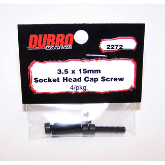 DUBRO DUBRO Skt Hd Bolts 3.5 X 15mm os exhaust bolts 4 PACK