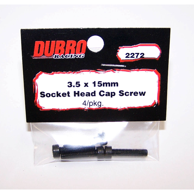 DUBRO Skt Hd Bolts 3.5 X 15mm os exhaust bolts 4 PACK