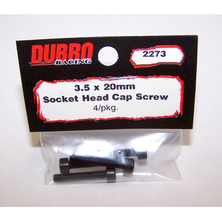 DUBRO DUBRO Skt Hd Bolts 3.5 X 20mm os exhaust bolts 4 PACK