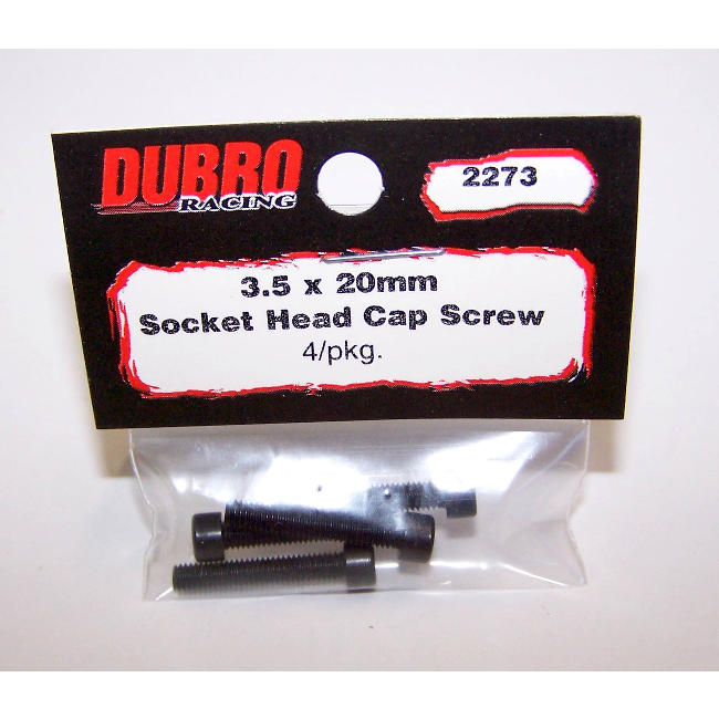 DUBRO Skt Hd Bolts 3.5 X 20mm os exhaust bolts 4 PACK