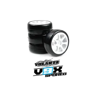 VOLANTE Volante V9X Evolution 36R  TCR/FWD Premium Pre-Glued Tire Set (4)