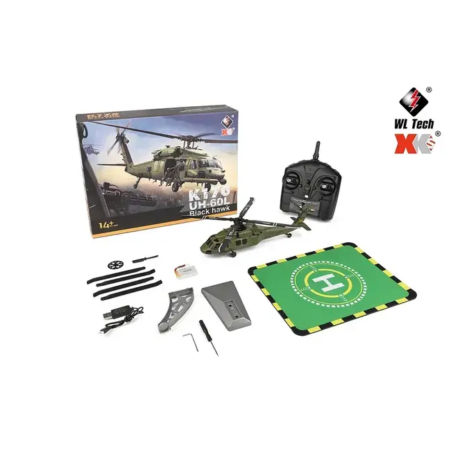 WL Toys RC Helicopter UH-60L BLACK HAWK