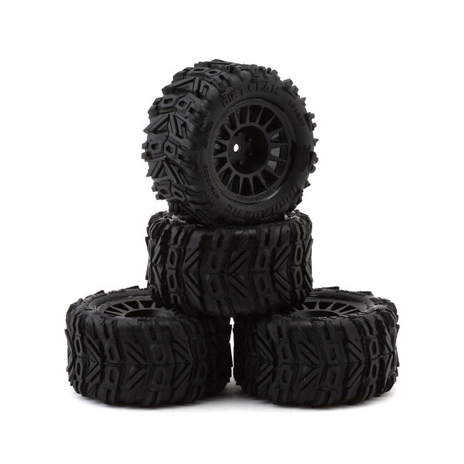UpGrade RC Dirt Claw Pre-Mounted BELTED Tires for ARRMA® Granite Grom™ (4)