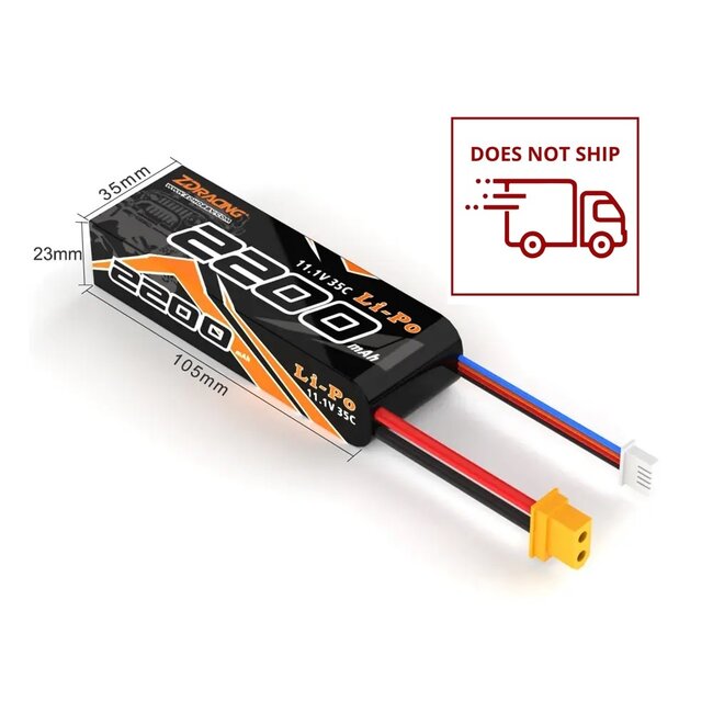 ZD Racing / RLAARLO 2200mah 11.1V Lipo Battery [MT-16]