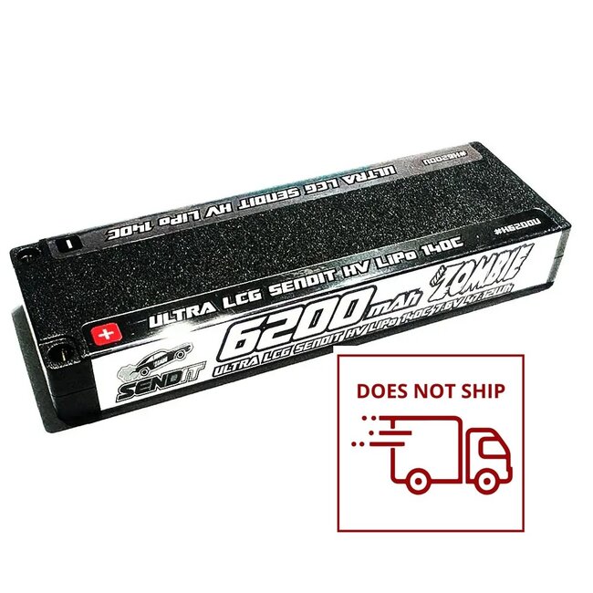 Zombie SENDIT 6200mAh 7.6v HV 140c Ultra LCG