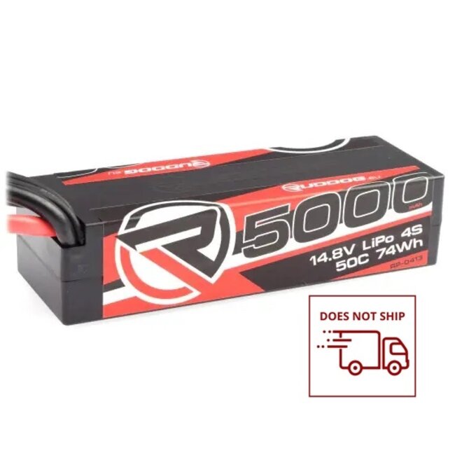 RUDDOG 5000mAh 50C 14.8V LiPo Stick Pack Battery with XT90 Plug