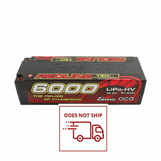 GENS ACE Gens Ace 4S Redline 6000mAh 15.2V 130C Hardcase/5mm bullet HV LiPo Battery (5.0mm Bullet)