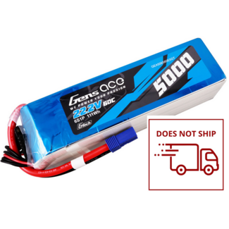GENS ACE Gens Ace 6S 5600mAh 22.2V 80C Soft Case LiPo Battery (EC-5)
