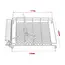 RACE ROOF RACK WITH LED LIGHT BAR 1/10 130x110mm
