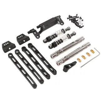 Race RACE MN MODEL LC79 ALU REAR SHOCK CONVERSION, SERVO MOUNT & HORN, DRIVESHFTS SET