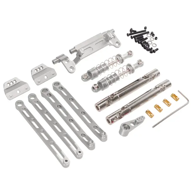 RACE MN MODEL LC79 ALU REAR SHOCK CONVERSION, SERVO MOUNT & HORN, DRIVESHFTS SET